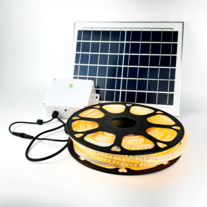 太陽能露營防水燈條20米/200W/金黃光