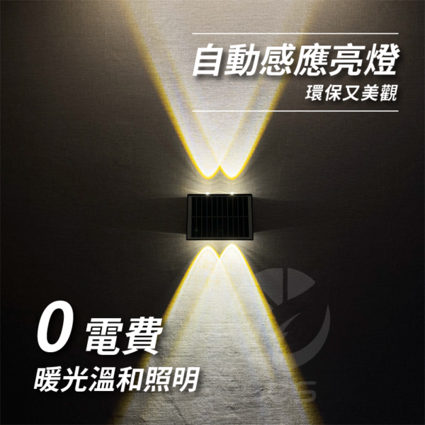LED太陽能4、6、8頭壁燈：圖片 6