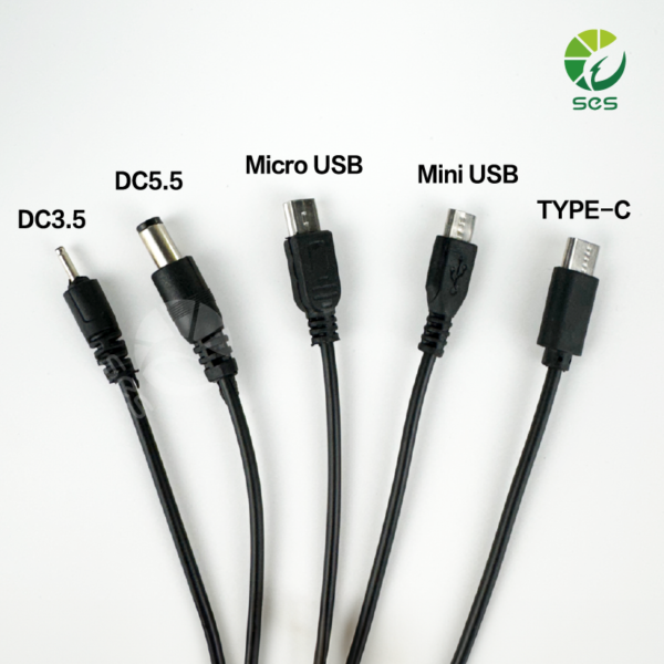 6V3W 太陽能充電板 附USB 3米一拖五充電線：圖片 3