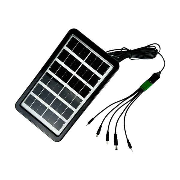 6V3W 太陽能充電板 附USB 3米一拖五充電線
