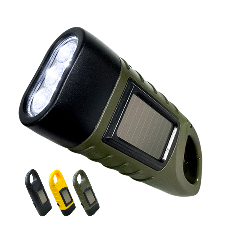 太陽能手搖式手電筒